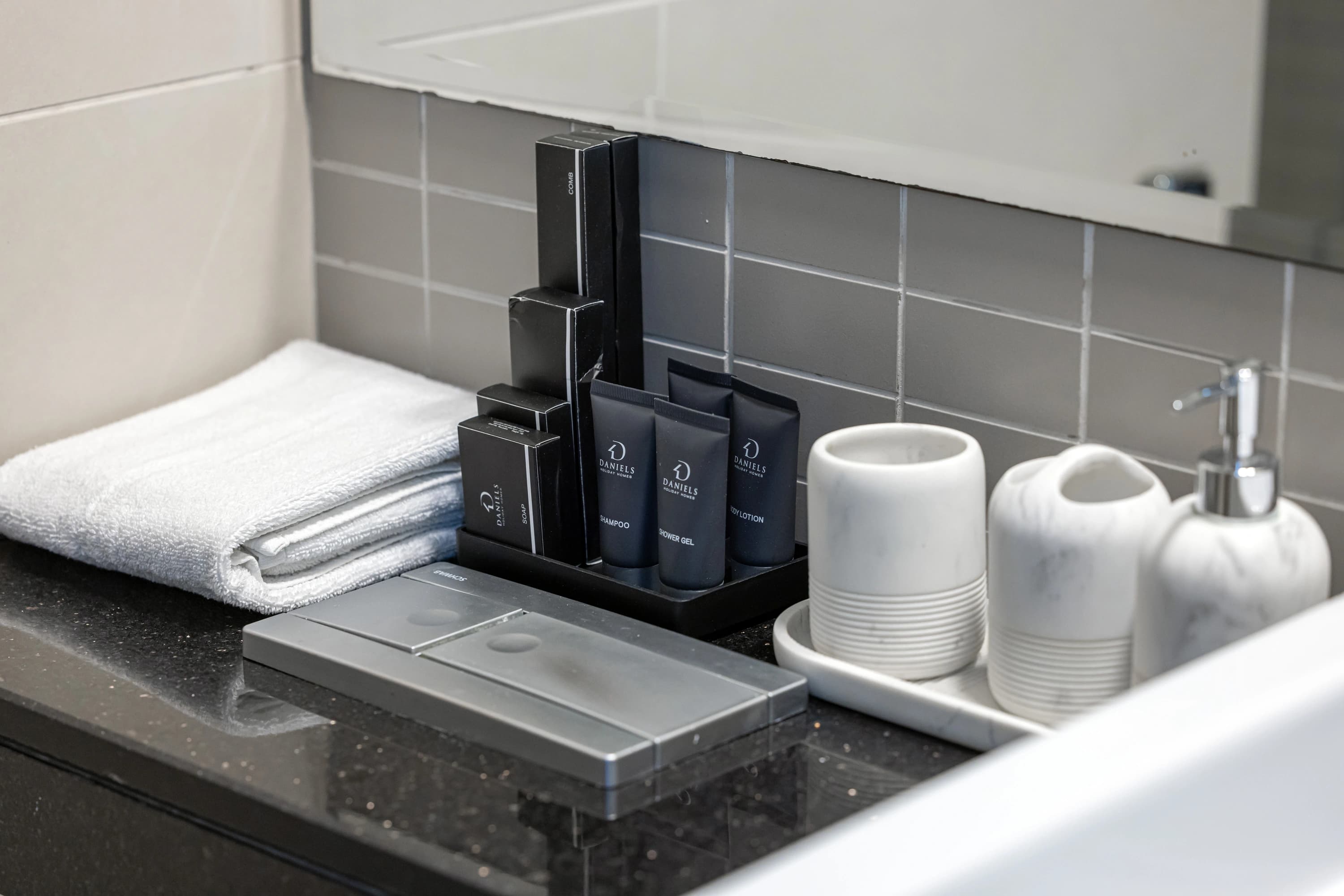 Spa-quality toiletries